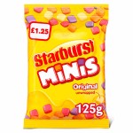 Жевательные конфеты Starburst Minis Original со вкусом фруктов, 125 г