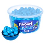 Жевательные конфеты Haribo MAOAM Kracher Blue в форме синих камушков, 1200 г