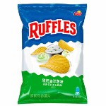 Картофельные чипсы Ruffles sour cream onion со вкусом сметаны и лука, 82 г