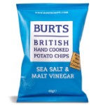 Картофельные чипсы Burts Sea Salt &amp; Malt Vinegar со вкусом морской соли и солодового уксуса, 40 г