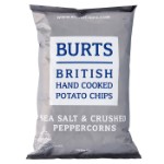 Картофельные чипсы Burts Sea Salt &amp; Crushed Peppercorns с морской солью и перцем, 150 г