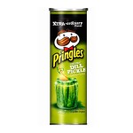 Картофельные чипсы Pringles Screamin’ Dill Pickle со вкусом маринованного огурчика, 158 г