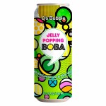 Газированный напиток O’s Bubble Jelly Popping Boba Melon Lemonade, Aloe Vera со вкусом дыни и алоэ вера, 480 мл