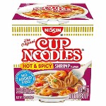 Лапша быстрого приготовления Nissin Cup Noodles Hot &amp; Spicy Shrimp с острыми креветками, 64 г