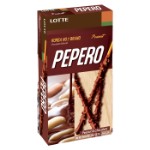 Печенье палочки Lotte Pepero Peanut &amp; Chocolate в шоколадной глазури с арахисом, 36 г