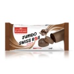 Бисквитный рулет EuroCake Jumbo Swiss Roll Double Chocolate с начинкой двойной шоколад, 60 г