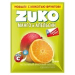 Растворимый напиток Zuko со вкусом манго и апельсина, 25 г