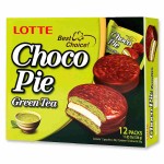 Печенье Lotte Choco Pie Green Tea со вкусом чая матча, 336 г