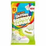 Кислые жевательные конфеты Skittles Squishy Cloudz Crazy Sours со вкусом фруктов, 70 г