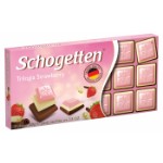 Шоколад Schogetten Trilogia Strawberry со вкусом клубники, 100 г