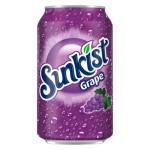 Газированный напиток Sunkist Grape со вкусом винограда, 355мл