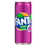 Газированный напиток Fanta Grape со вкусом винограда, 330 мл