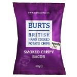 Картофельные чипсы Burts Smoked Crispy Bacon со вкусом копчёного бекона, 40 г