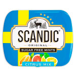 Конфеты Scandic Citrus Mix цитрусовый микс, без сахара, 14 г