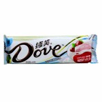 Шоколадный батончик Dove белый шоколад с йогуртом, клубникой и клюквой, 42 г