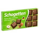 Шоколад Schogetten Alpine Milk Chocolate with Hazelnuts с фундуком, 100 г