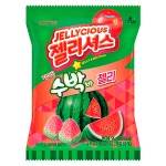 Жевательный мармелад Lotte Jellycious Watermelon со вкусом арбуза, 56 г