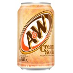 Газированный напиток A&amp;W Cream Soda со вкусом крем-сода, 355 мл