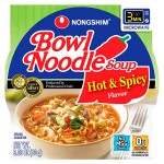 Лапша быстрого приготовления Nongshim Bowl Noodle Soup Hot &amp; Spicy, 86 г