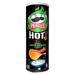 Картофельные чипсы Pringles HOT Kickin’ Sour Creme острые со вкусом сметаны, 160 г