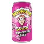 Газированный напиток Warheads Sour Watermelon Soda со вкусом кислого арбуза, 355 мл