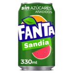 Газированный напиток Fanta Watermelon со вкусом арбуза (без сахара), 330 мл