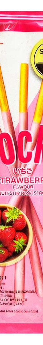 Бисквитные палочки печенье Glico Pocky Strawberry Mini в шоколадной глазури со вкусом клубники, 11 г