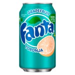 Газированный напиток Fanta Grapefruit со вкусом грейпфрута, 355 мл