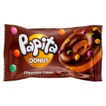 Шоколадный пончик Solen Papita Donut Chocolate c шоколадом и цветными драже, 40 г