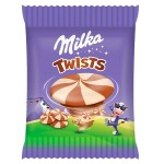 Молочный шоколад Milka Twists с альпийским молоком и белым шоколадом, 14,4 г