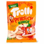 Жевательный мармелад Trolli Pfirsichringe - персиковые колечки, 150 г