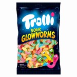 Кислый жевательный мармелад Trolli Sour Glow Worms светящиеся червячки, 1000 г