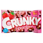 Шоколадное драже Lotte Crunky с клубничной начинкой, 32 г