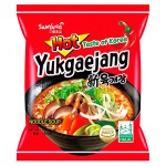 Лапша быстрого приготовления Samyang Yukgaejang Hot Mushroom Flavor Ramen со вкусом острой говядины с грибами, 120 г