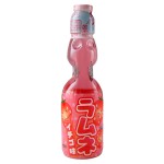 Газированный напиток Hatakosen Ramune Strawberry со вкусом клубники, 200 мл