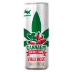 Энергетический напиток Komodo Cannabis Wild Rose со вкусом дикой розы, 250 мл