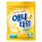 Карамель с ксилитолом без сахара Lotte Anytime Lemon Mint со вкусом лимона и мяты, 74 г