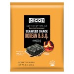 Морская сушёная капуста Nicos Seaweed Snack Korean BBQ со вкусом корейского барбекю, 4 г