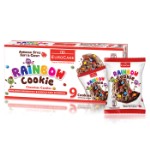 Печенье с разноцветным драже Eurocake Rainbow Cookies, 252 г (9 шт по 28 г)