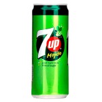 Газированный напиток 7UP Mojito Free of Sugar со вкусом мохито (без сахара), 330 мл