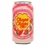 Газированный напиток Chupa Chups Strawberry со вкусом клубники, 345 мл