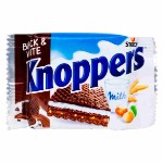 Вафельное печенье Storck Knoppers Black &amp; White с шоколадной и молочной начинкой, 25 г