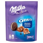 Шоколадные конфеты Milka &amp; OREO Minis Original с кремом и печеньем, 153 г