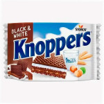 Вафельное печенье Storck Knoppers Black &amp; White с шоколадной и молочной начинкой, 25 г