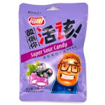 Кислые леденцы Super Sour Candy со вкусом смородины, 26 г