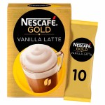 Кофе Nescafe Gold Vanilla Latte в пакетиках, 8*18,5 г