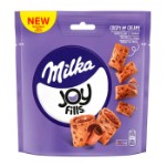 Хрустящие подушечки Milka Joy Fills Milk Chocolate Creme с шоколадной начинкой, 90 г