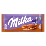 Шоколад Milka Peanut Crispy Caramel с арахисом и хрустящей карамелью, 90 г