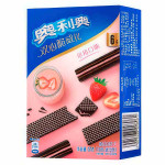 Вафли Oreo double heart strawberry хрустящие со вкусом клубники, 72 г