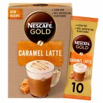 Кофе Nescafe Gold Caramel Latte в пакетиках, 8*17 г